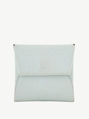Hermes Bastia Bleu Brume & Brique Chevre Mysore Change Purse